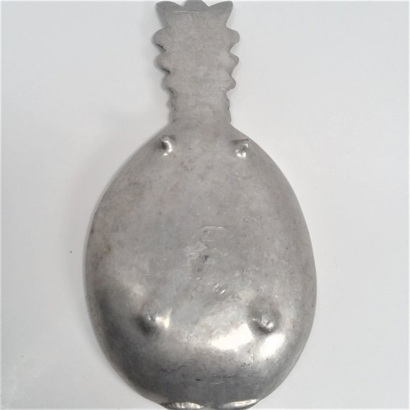 VTG Pineapple Trinket Dish Set Silver plated & Aluminum Tray E. Claire Japan - Picture 3 of 6